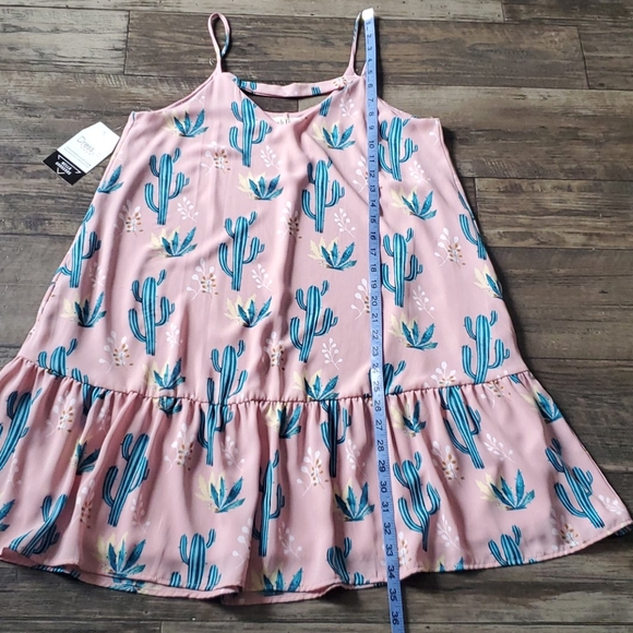 Peach Love California Pink Cactus Swing Dress - Picture 8 of 9